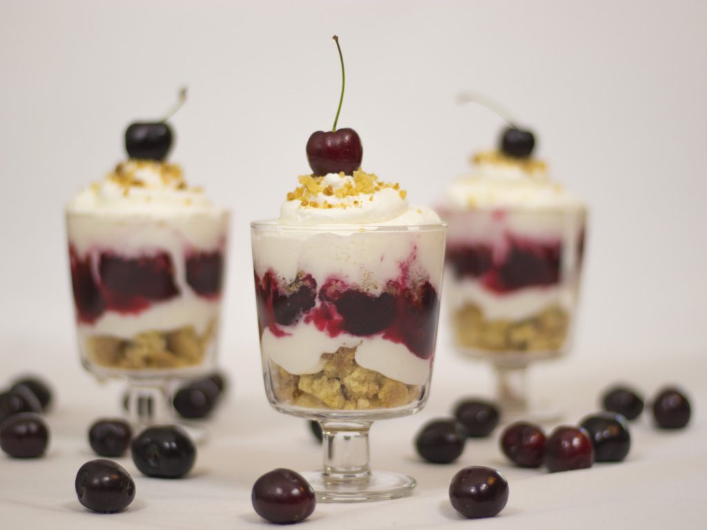 Receta Trifle de Cerezas - www.coquinare.com - Dulces Recuerdos Sin Lactosa